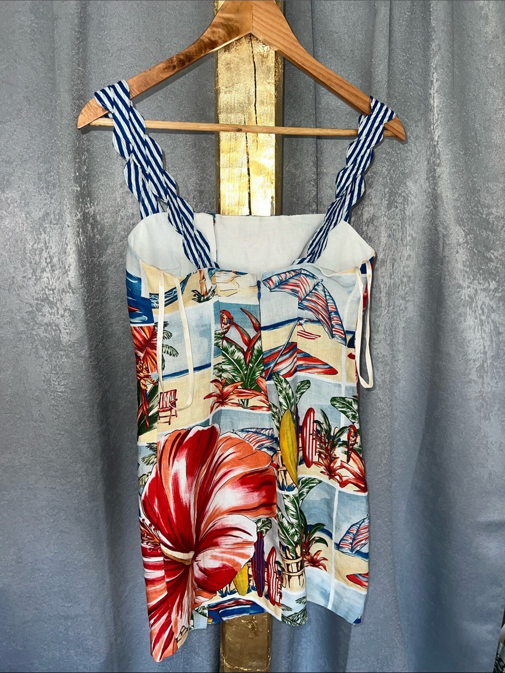 Farm Rio Multicolor Summer Diary Mini Dress - Picture 3 of 4